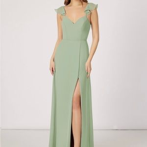 Azazie Everett in Dusty Sage, Size A6